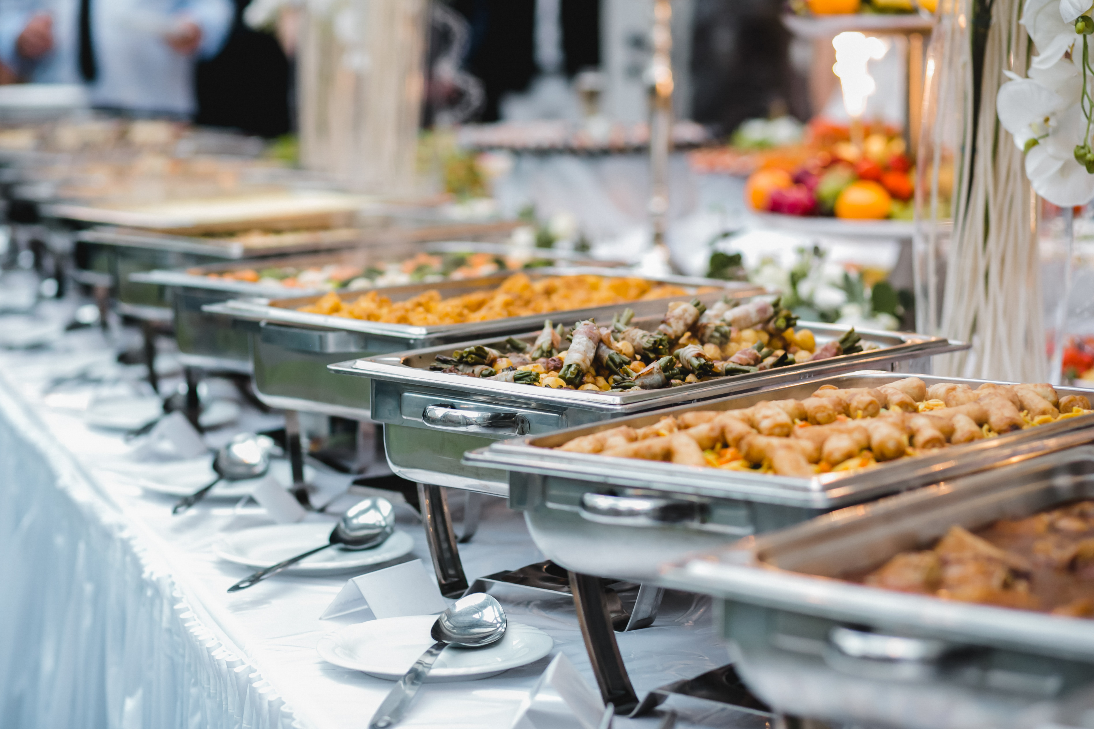 Full-service catered buffet